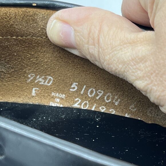 Florsheim Men's Loafer Dress Shoes Black Leather Moc Toe Tasseled Slip On 9.5 D - Picture 11 of 11